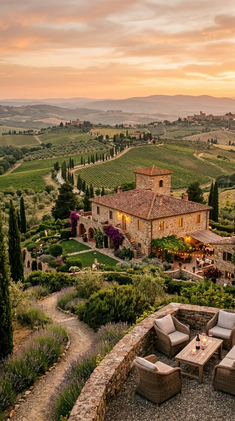 Tuscany - Five-Star Farm Estate with Healing Gardens & Spa