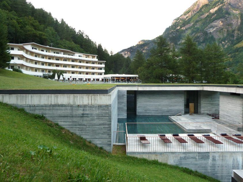Switzerland – A Quartzite Architectural Masterpiece with Alpine Thermal Springs