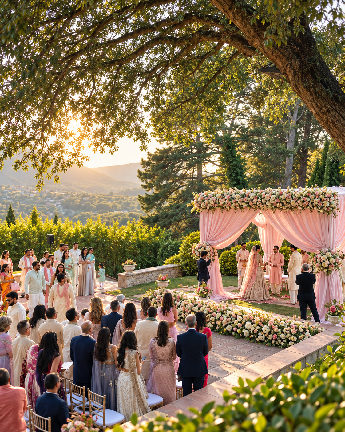 Barcelona: A Beautiful Garden Wedding at a Historic Estate