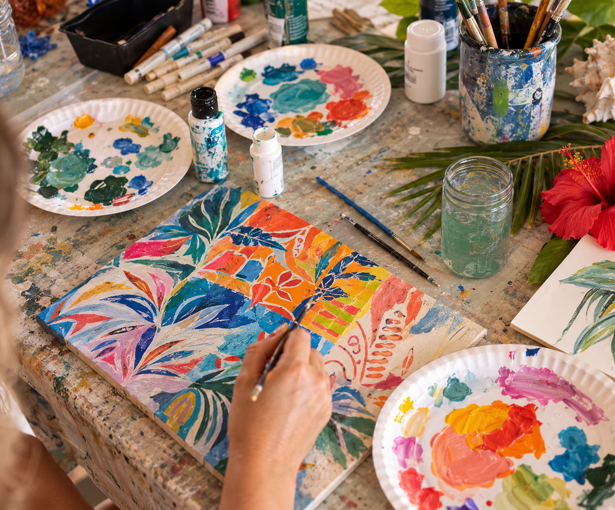 Mahé: A Seychelles-Inspired Art Afternoon