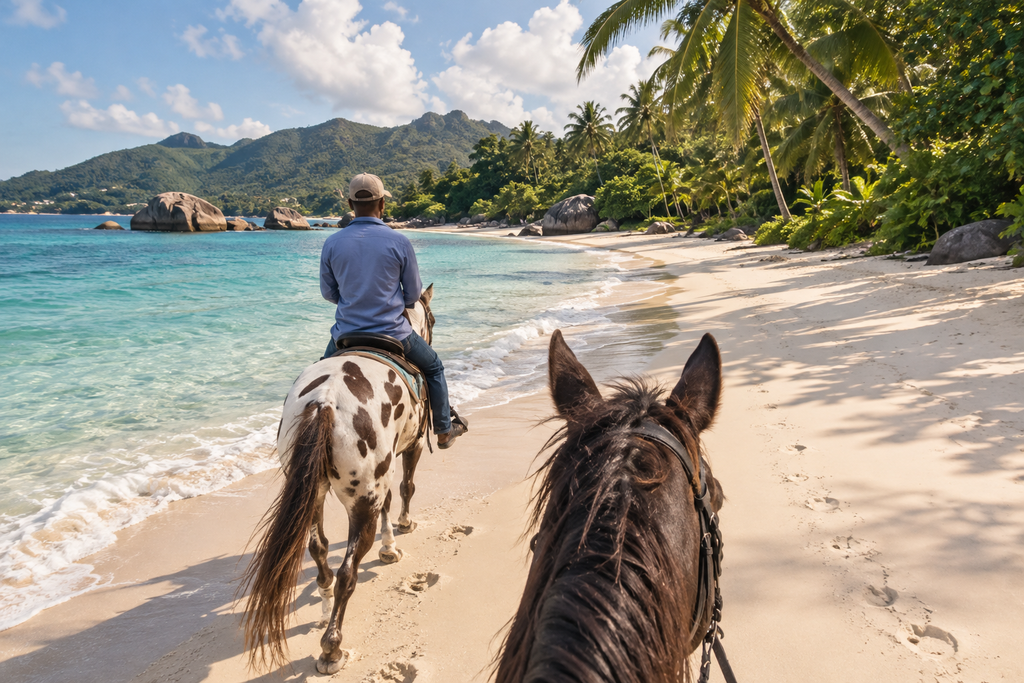 Mahé: A Scenic Horseback Ride Along the Beach