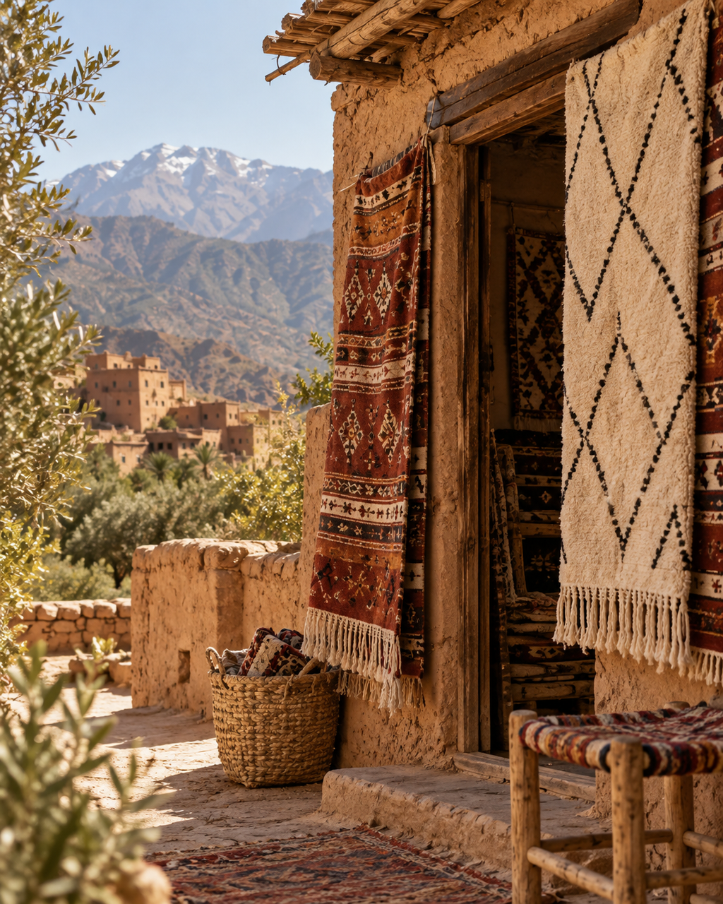 Atlas Mountains: A Berber Craft House & Weaving Visit
