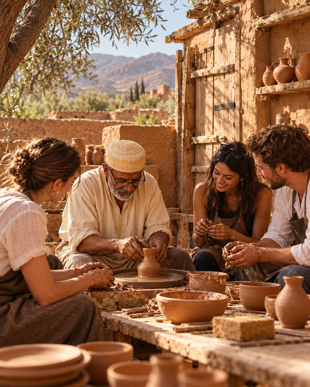 Marrakech: Traditional Moroccan Pottery with a Local Artisan
