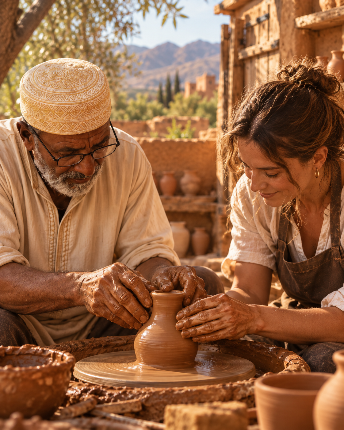 Marrakech: Traditional Moroccan Pottery with a Local Artisan