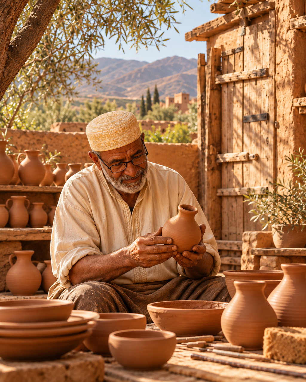 Marrakech: Traditional Moroccan Pottery with a Local Artisan