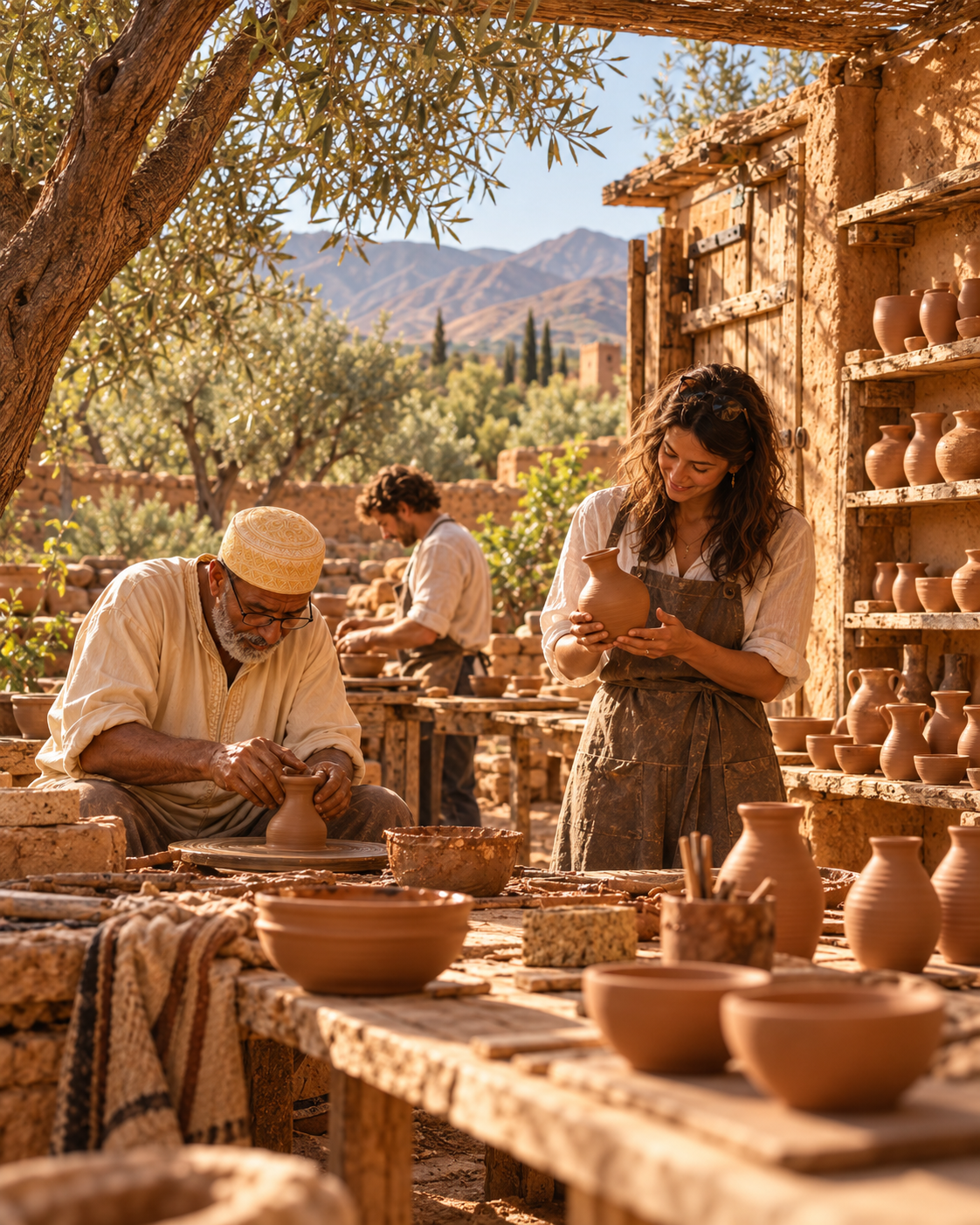 Marrakech: Traditional Moroccan Pottery with a Local Artisan