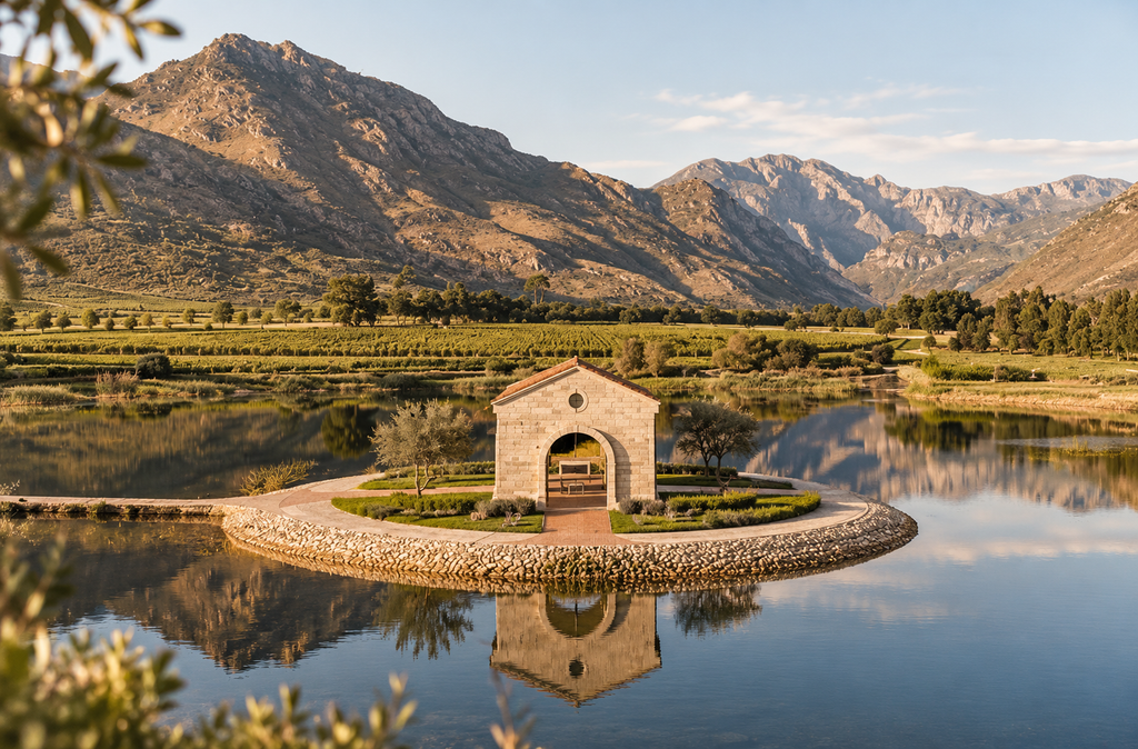 Cape Town: A Private Vineyard Manor beneath the Franschhoek Mountains