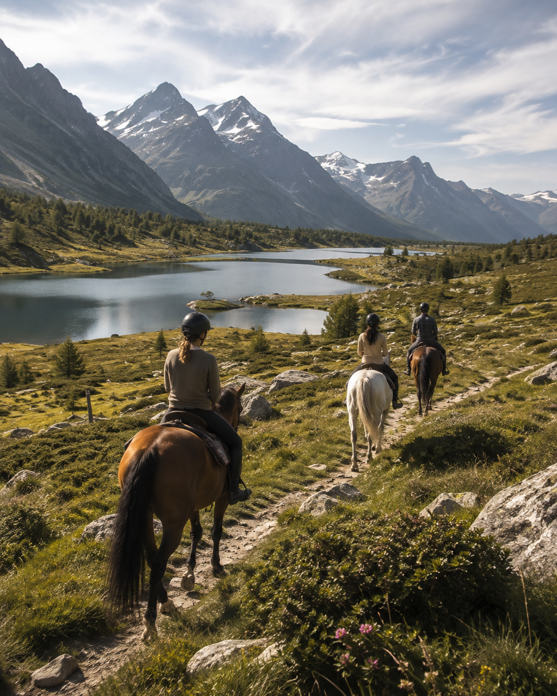 Engadin: A Countryside Horseback Ride Through the Swiss Alps