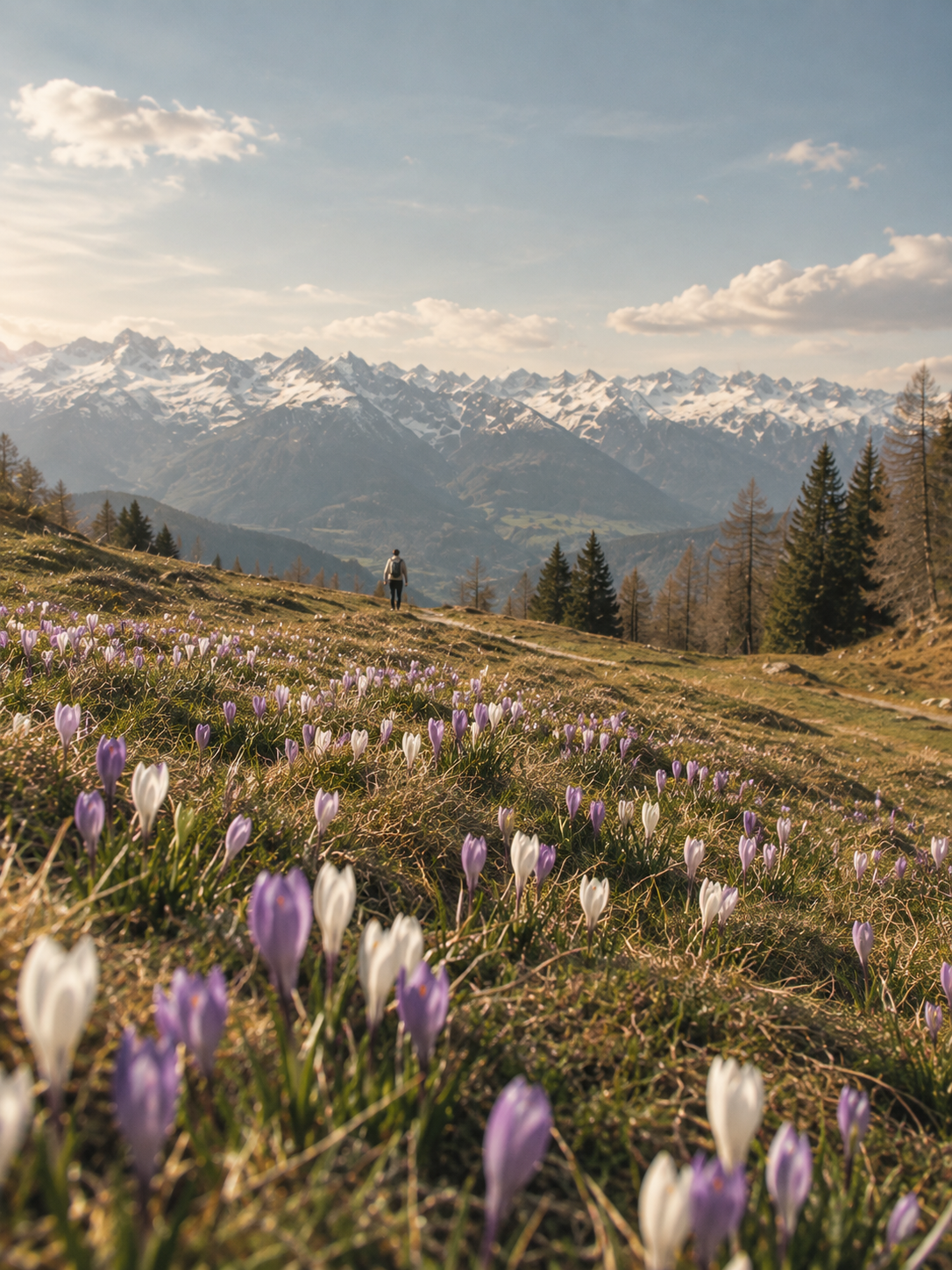 Engadin: A Beautiful Alpine Hike Through Spring Meadows