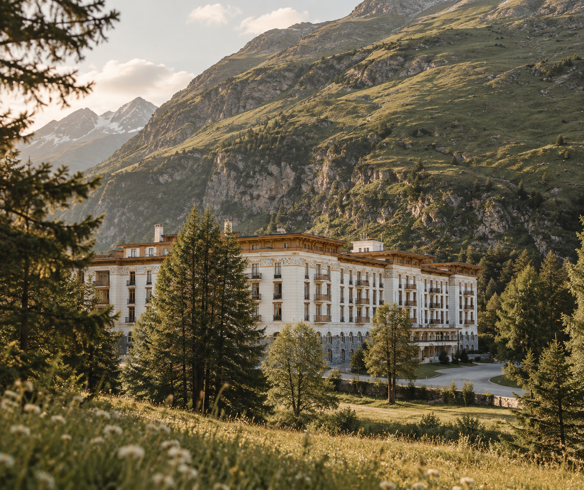 Engadin: A Lakeside Stay in a Historic Alpine Palace