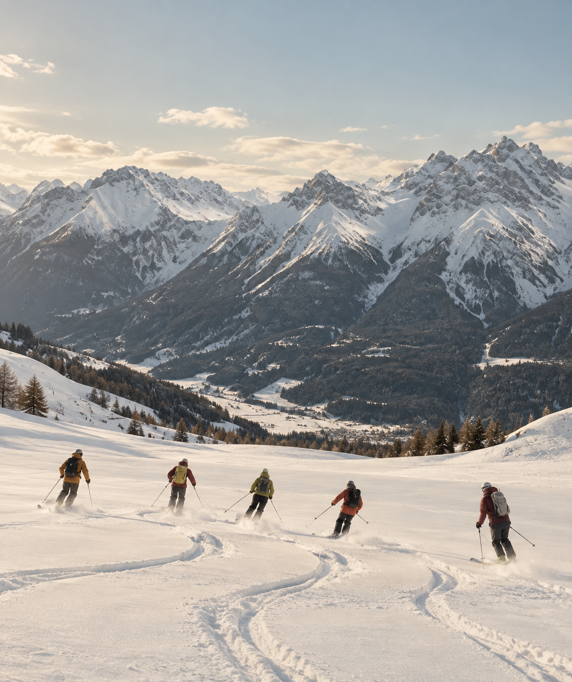 Engadin: An Alpine Ski Day Through the Mountains
