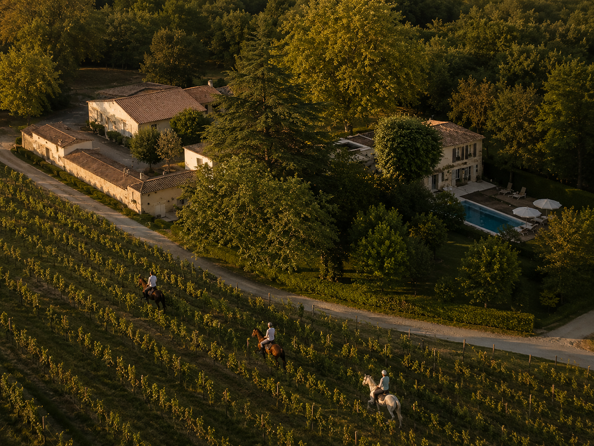 Bordeaux: Horse Riding Between Vineyards & Wine Estates
