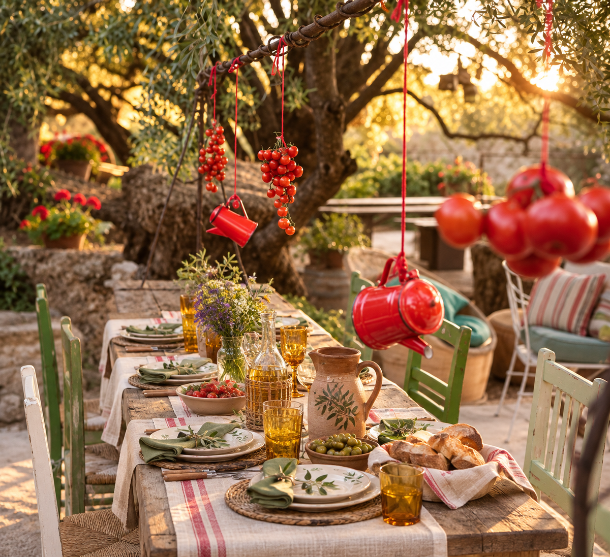 Sardinia: A Garden Dinner beneath the Olive Trees