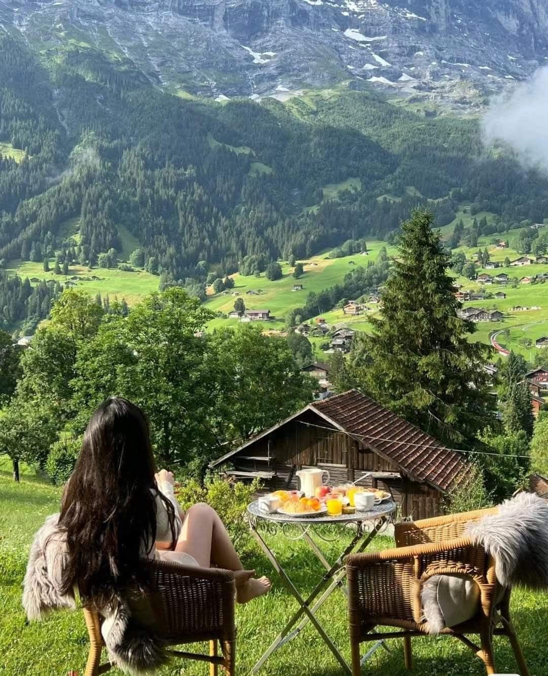 Swiss Alps Wellness Retreat with Jacuzzi & Mountain Panorama