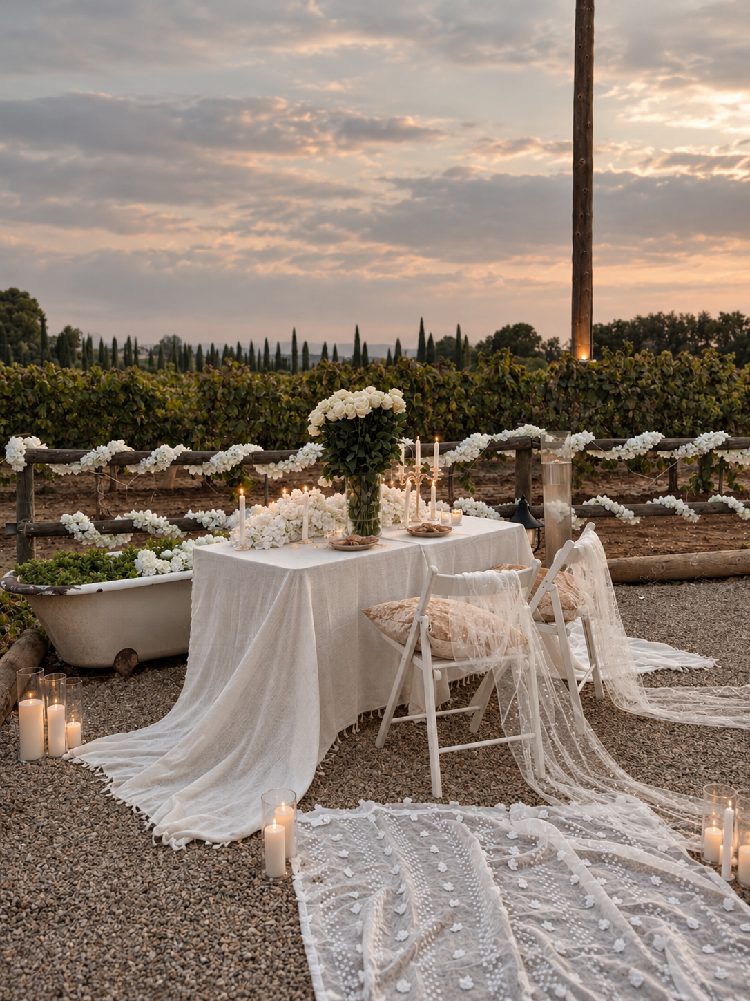 Barcelona: A Romantic Vineyard Proposal Among the Vines